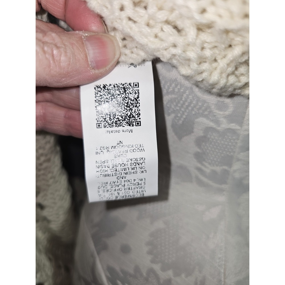 Kawaii Summer Crochet Solid Color Hollow Knit Cropped Sweater, School Sz 4 Small - Picture 11 of 13